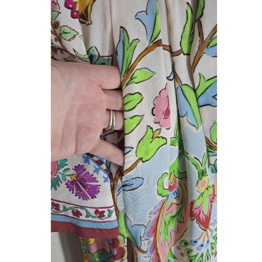 Zara Floral Kimono Robe - Picture 3 of 7